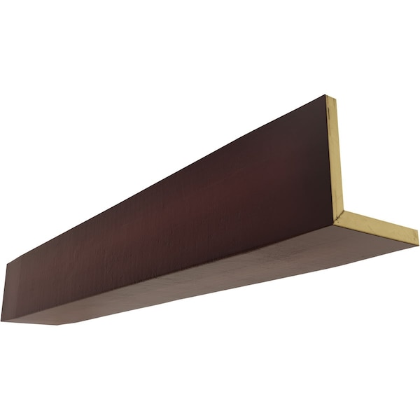 Ekena Millwork 2-Sided (L-beam) Rough Cedar Endurathane Faux Wood Ceiling Beam, Premium Cherry, 10"W x 6"H x 14'L BMRC2C0100X060X168ZY - main